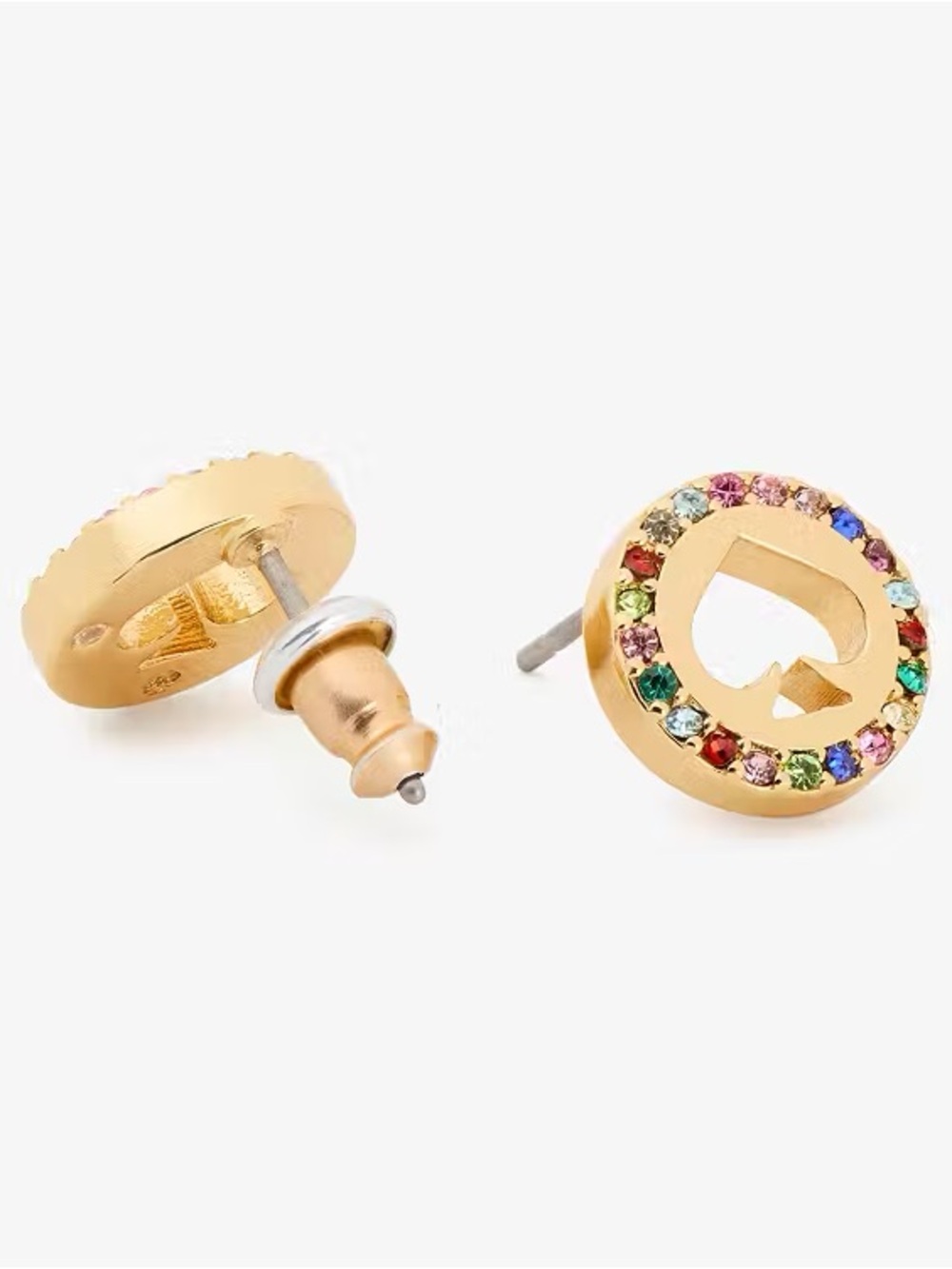 Kate Spade multi color SPOT THE SPADE PAVE HALO SPADE $60 - Picture 3 of 4